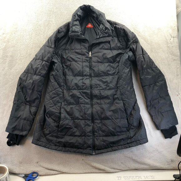 Columbia Women's Omni-Heat Puffer Jacket Large Black Quilted No Tags - Picture 12 of 15